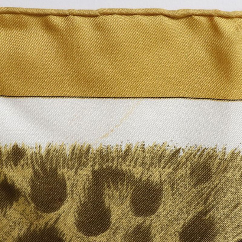 Hermes Carré 90 Casques Et Plumets Helmet And Feathers Silk Yellow Women's Scarf