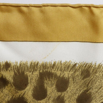 Hermes Carré 90 Casques Et Plumets Helmet And Feathers Silk Yellow Women's Scarf