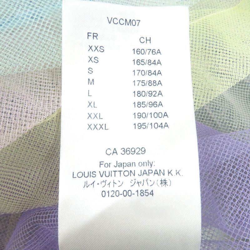 Louis Vuitton 20SS Monogram Tulle Layered Short-sleeved T-shirt Cut And Sewn