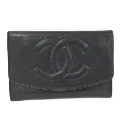 Chanel Bifold Wallet Coco Lambskin Black