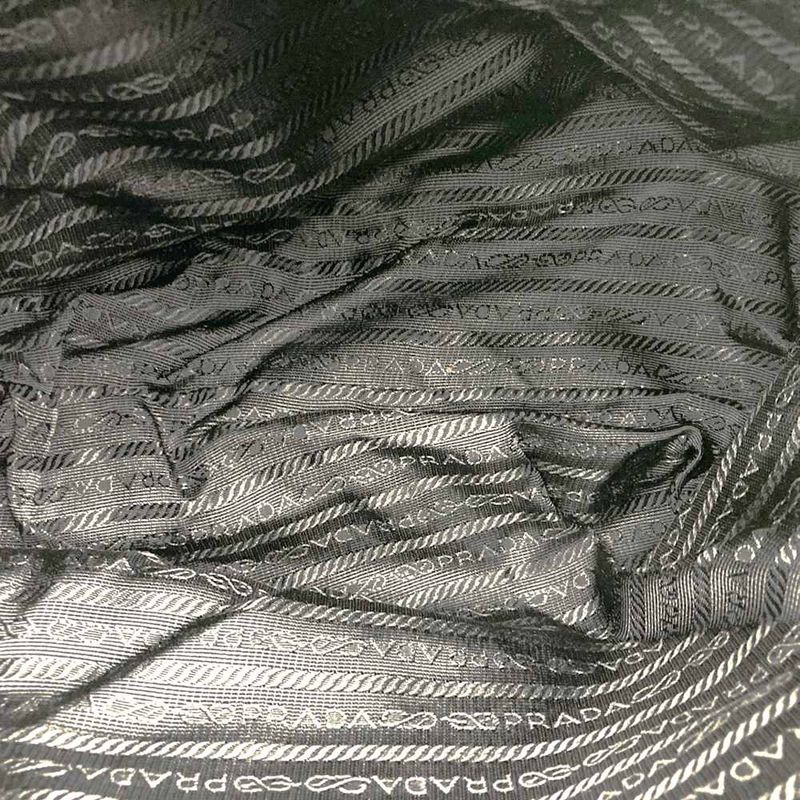 Prada Tote Bag One Shoulder Bag Nylon Black Ladies Men Simple Casual Fashion