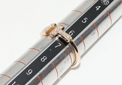 Tiffany & Co Ring 18K Pink Gold Diamond 013ct T Wire Ring