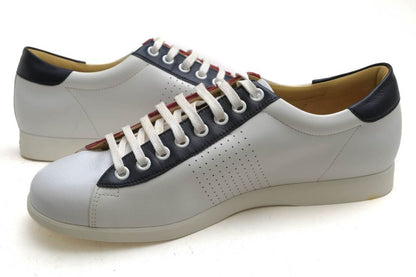 Gucci Shoes Sneakers Shoes Low Cut Ladies Women Leather Genuine White 192713