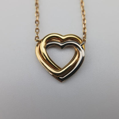 Cartier Trinity Heart Gold And White Togo Old And Rose Gold Au750 B7061100