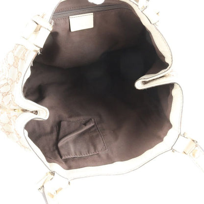 Gucci GG Canvas Sherry Line Leather Tote Bag Shoulder Hand 233607 Women EME