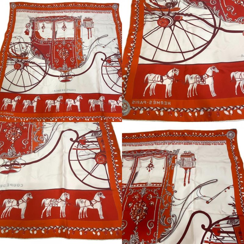 Hermes Carre 90 Coupe DE GALA Scarf Bag Brand Bag Handle Cover Ribbon High Gift