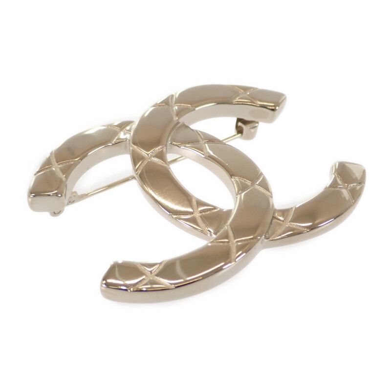 Chanel Coco Mark B25P Brooch Metal Gold Ladies [rank A