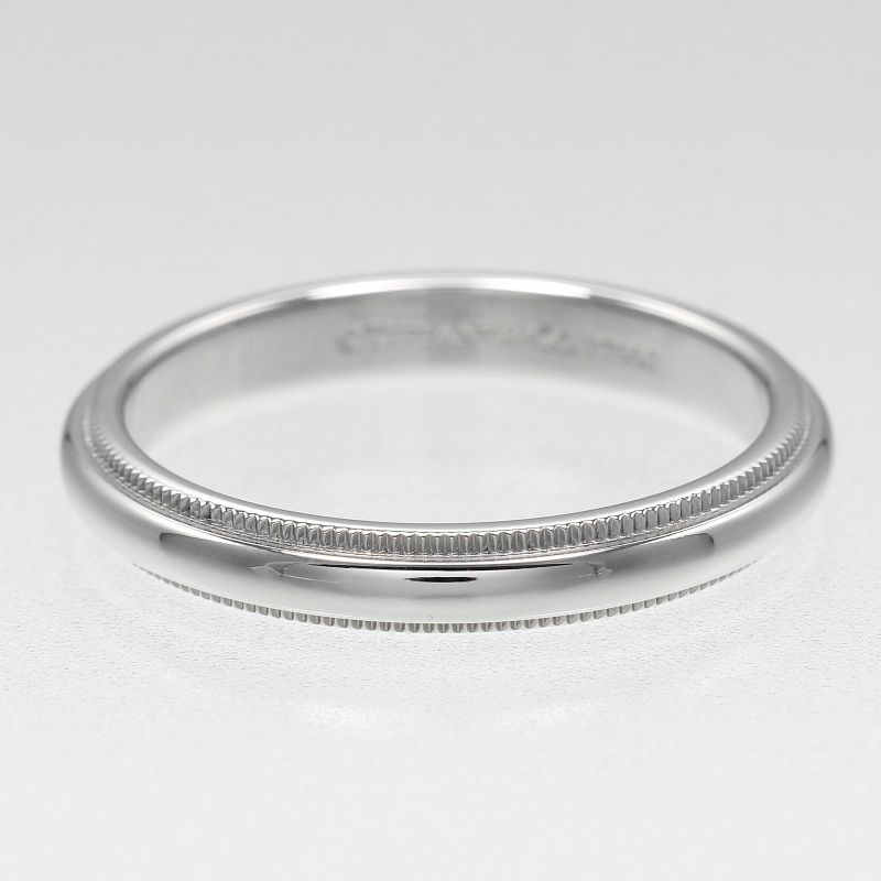 Tiffany & Co Together Millegrain Band 3mm (0.12in) Model Pt950platinum #16