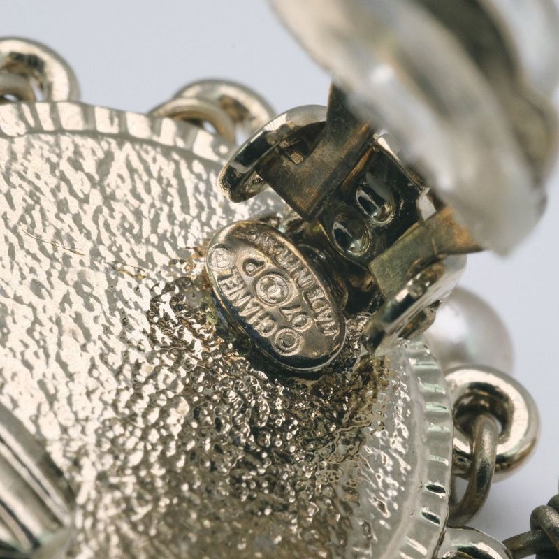 Chanel Coco Mark Faux Pearl Multicolor 07P Ladies 10.5g Earring