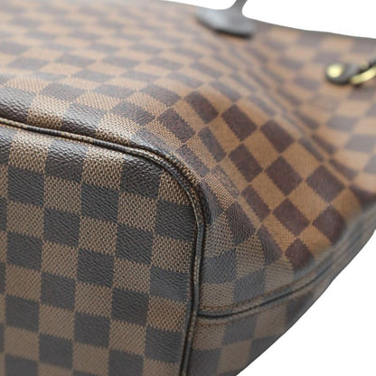 Louis Vuitton N41358 Damier Neverfull MM Pouch None And Tote Bag Louis Vuitton