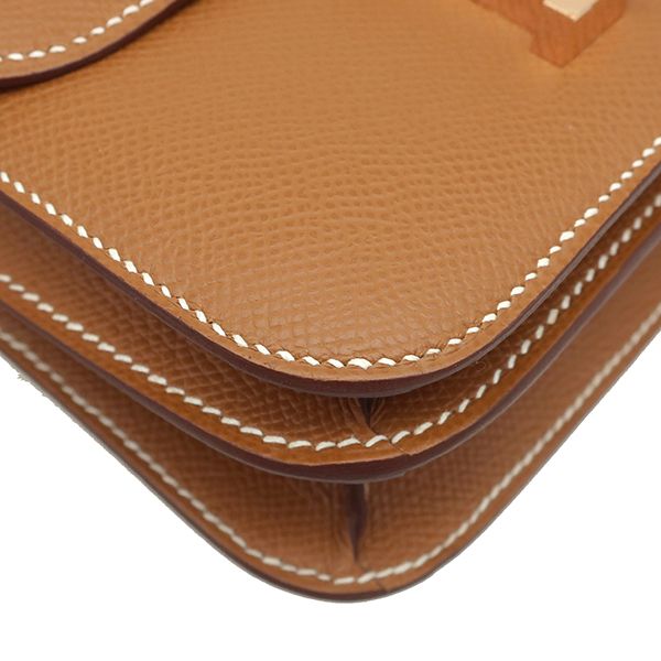 Hermes Shoulder Bag Constance 3 Mini Miroir Vaux Epson Gold Rose Gold Hardware