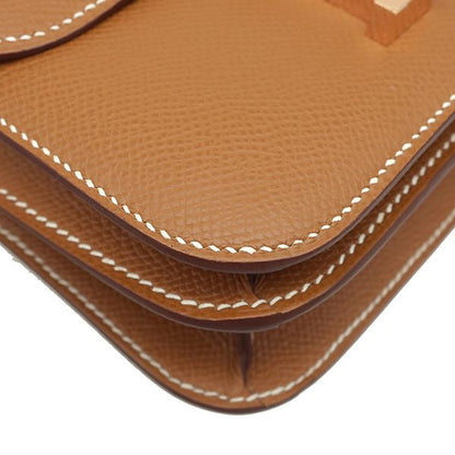 Hermes Shoulder Bag Constance 3 Mini Miroir Vaux Epson Gold Rose Gold Hardware