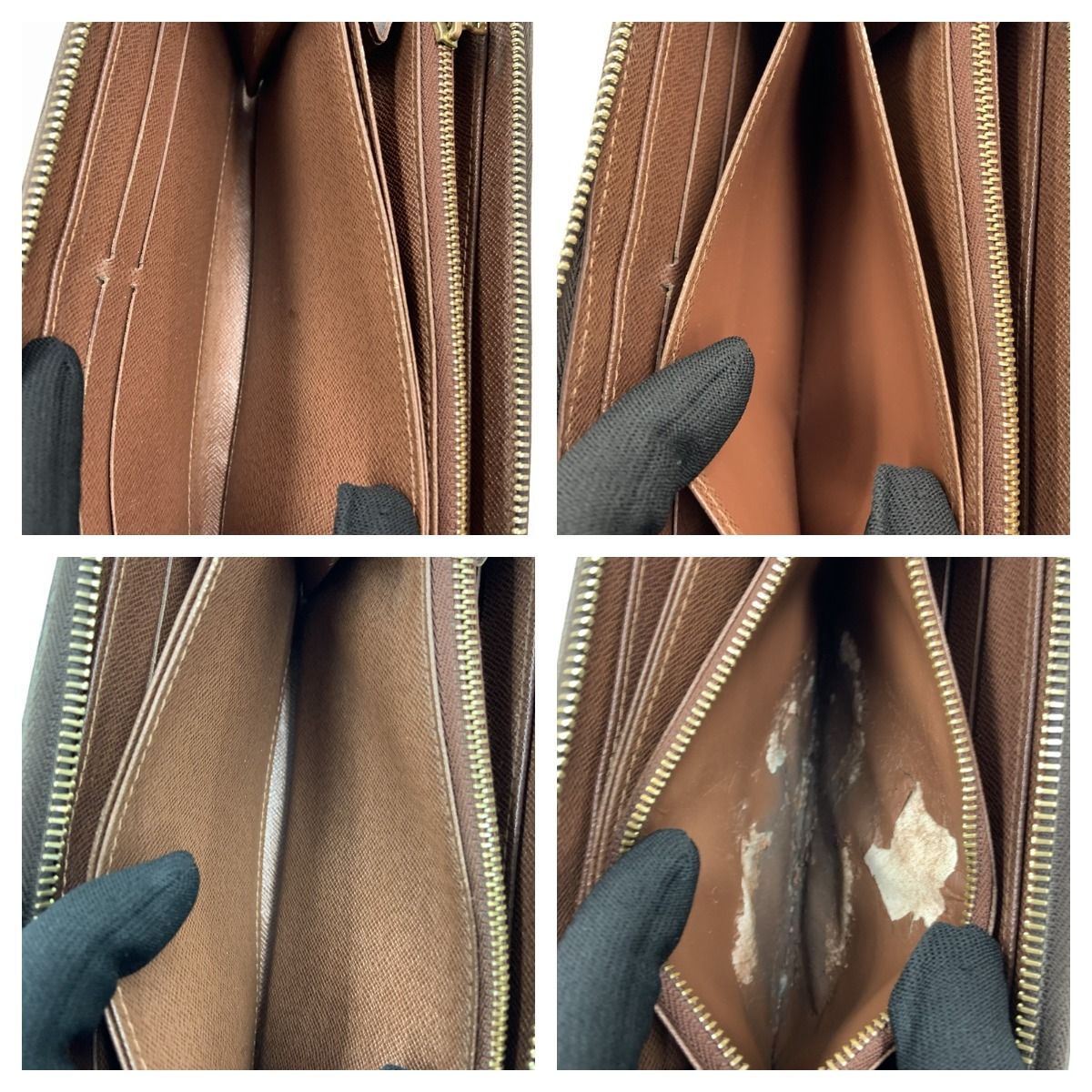 Louis Vuitton Monogram Zippy Wallet Round Zipper Long Wallet M42616 Brown