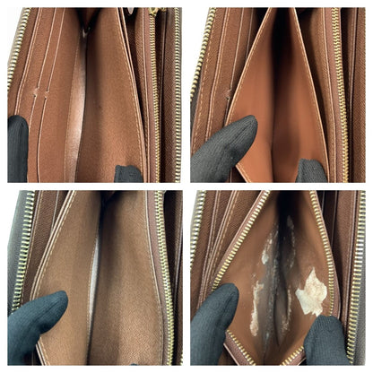 Louis Vuitton Monogram Zippy Wallet Round Zipper Long Wallet M42616 Brown