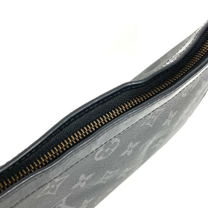 Louis Vuitton Pochette Voyage MM M61692 Monogram Eclipse Canvas Black