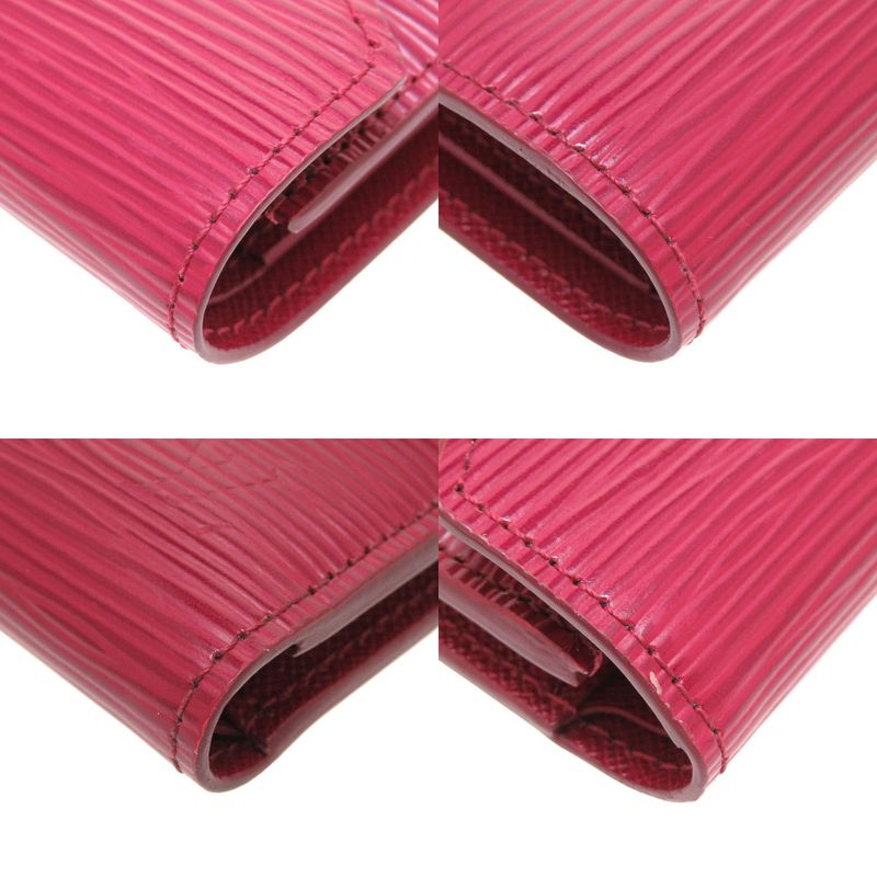 Louis Vuitton Epi M62171 Portefeuille Victorine Compact Wallet Fuchsia Trifold