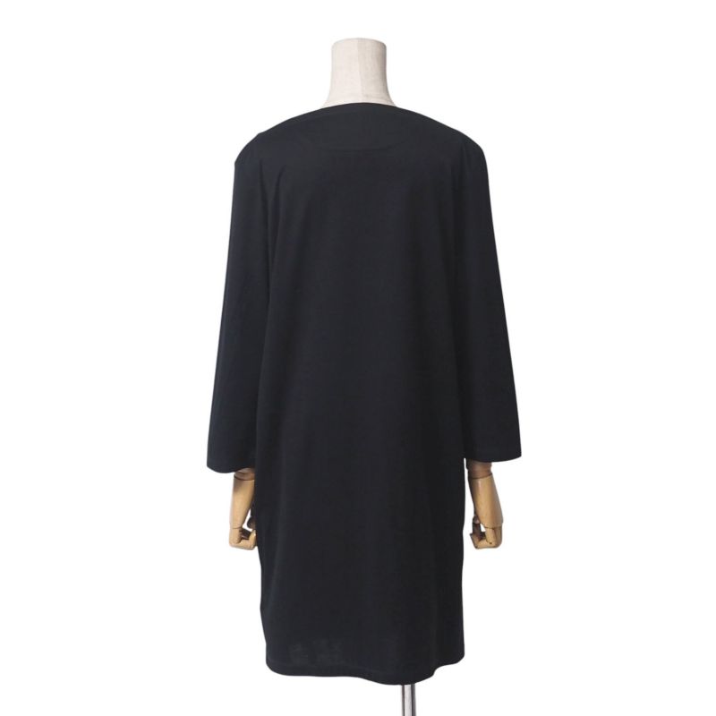 Hermes Tunic Size 36 Three-quarter Sleeves Pocket Embroidery Harness Made In