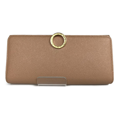 Bvlgari Bifold Long Wallet Bvlgari Bvlgari Leather 291025 Pink Beige