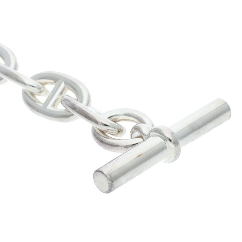 Hermes Chaine D'ancre TGM Chaine D'ancre TGM Silver Bracelet Men's 11link