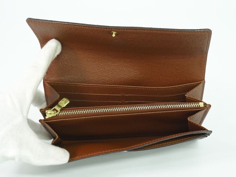 Authentic Louis Vuitton LV Old Shape Portefeuille Sarah Monogram Long Wallet