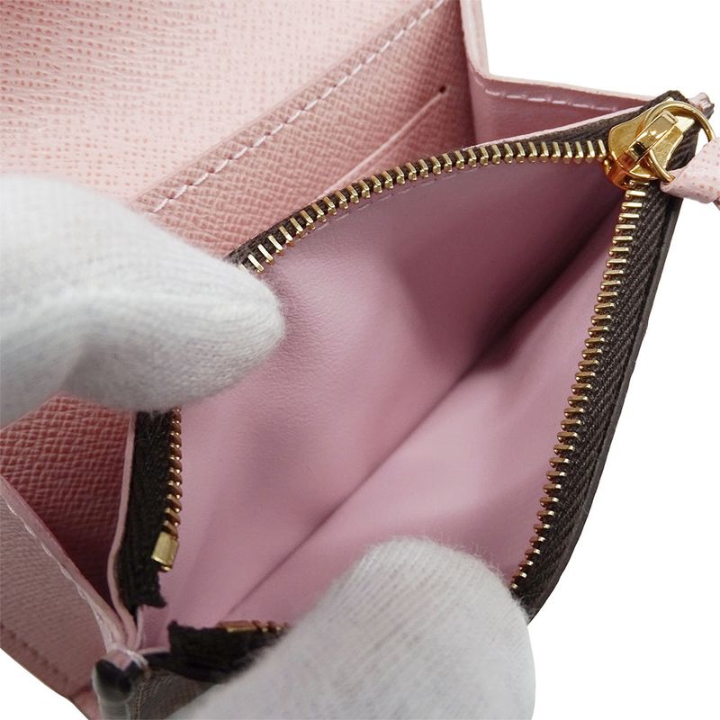 Louis Vuitton Wallet Ladies Brand Coin Case Damier Canvas Portmonnaie Rosalie