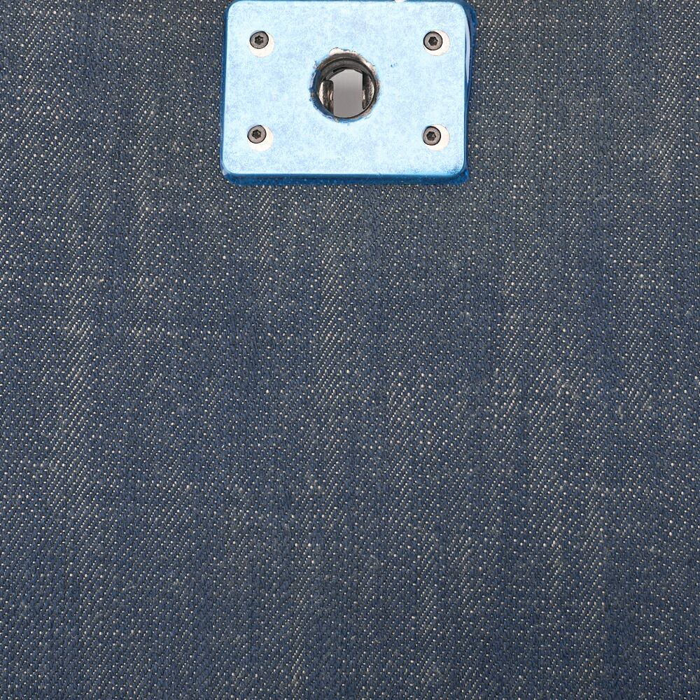 Chanel Boy Chanel V-stitched Chain Shoulder Denim Large Size Blue (silva