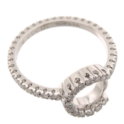 Gucci Diamond Halo White Gold Ring