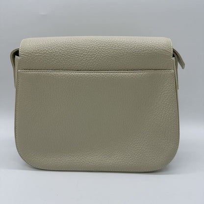 Saint Laurent Shoulder Bag White Leather Ladies Vintage Men Fashion