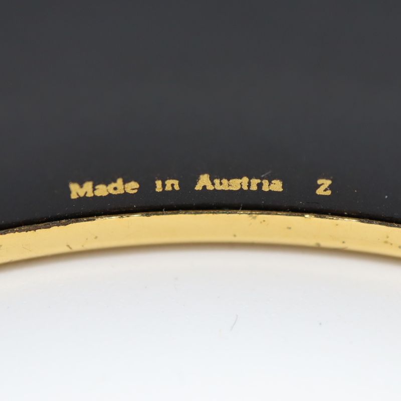 Hermes Bangle Emile GM Gold Color Blue Ladies Accessories With Box H4165