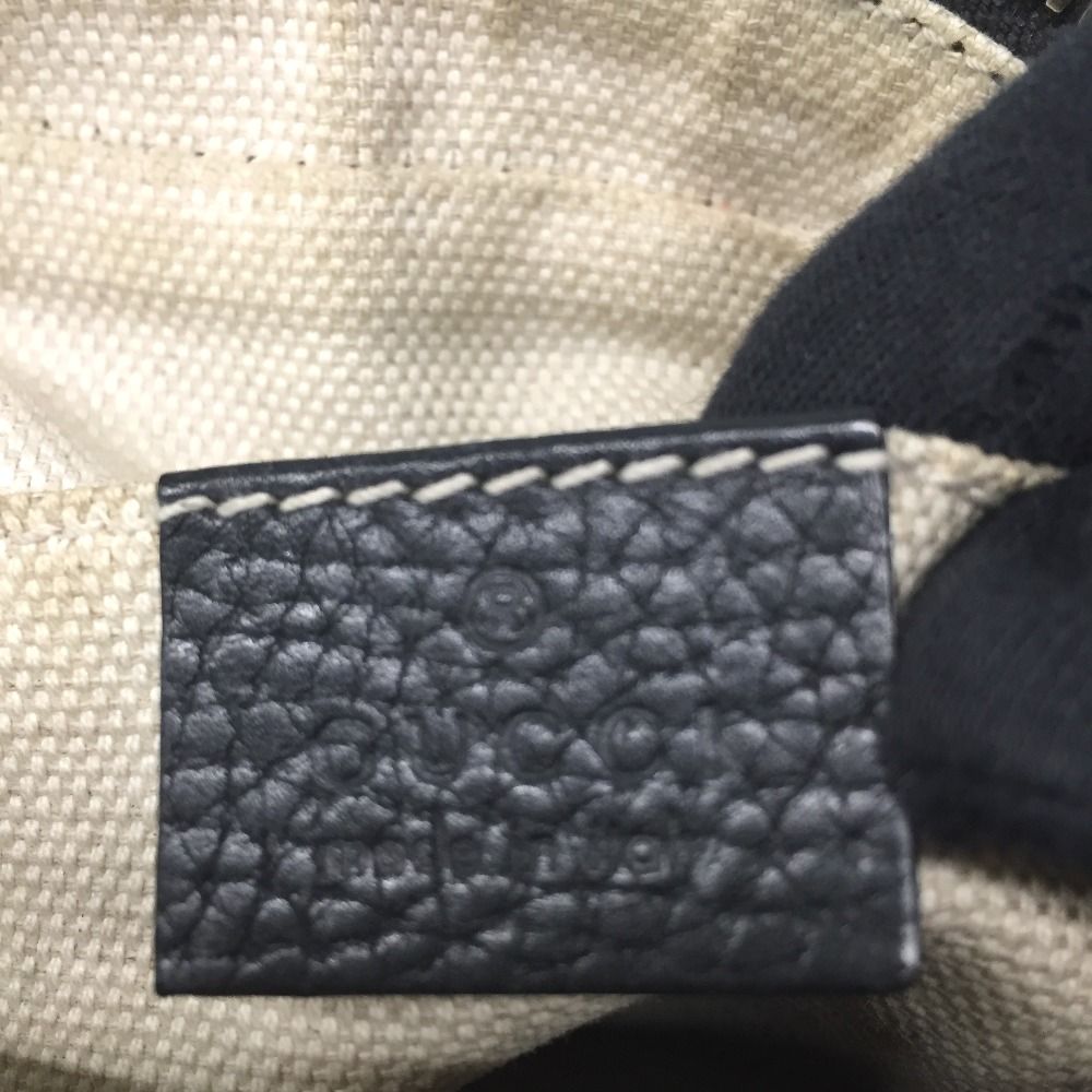 Gucci Shoulder Bag Small Leather Soho Internal Stain 308364 Black