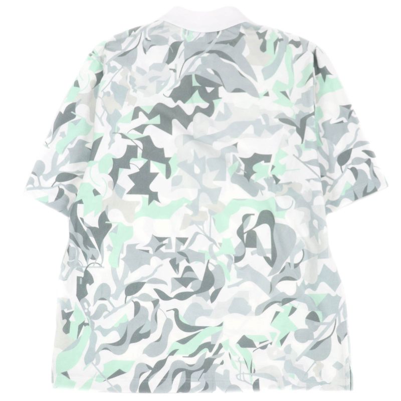 Hermes 23SS 100% Cotton All-over Pattern Shell Button Short-sleeved Polo Shirt