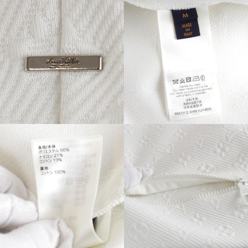 Louis Vuitton Rm231q XHM Hjy45w Monogram Track Jacket White Polyester/nylo