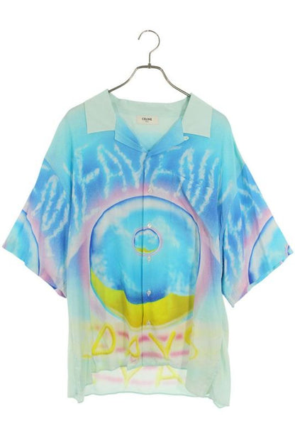 Celine 2c517357q Multicolor Short Sleeve Shirt Men 39