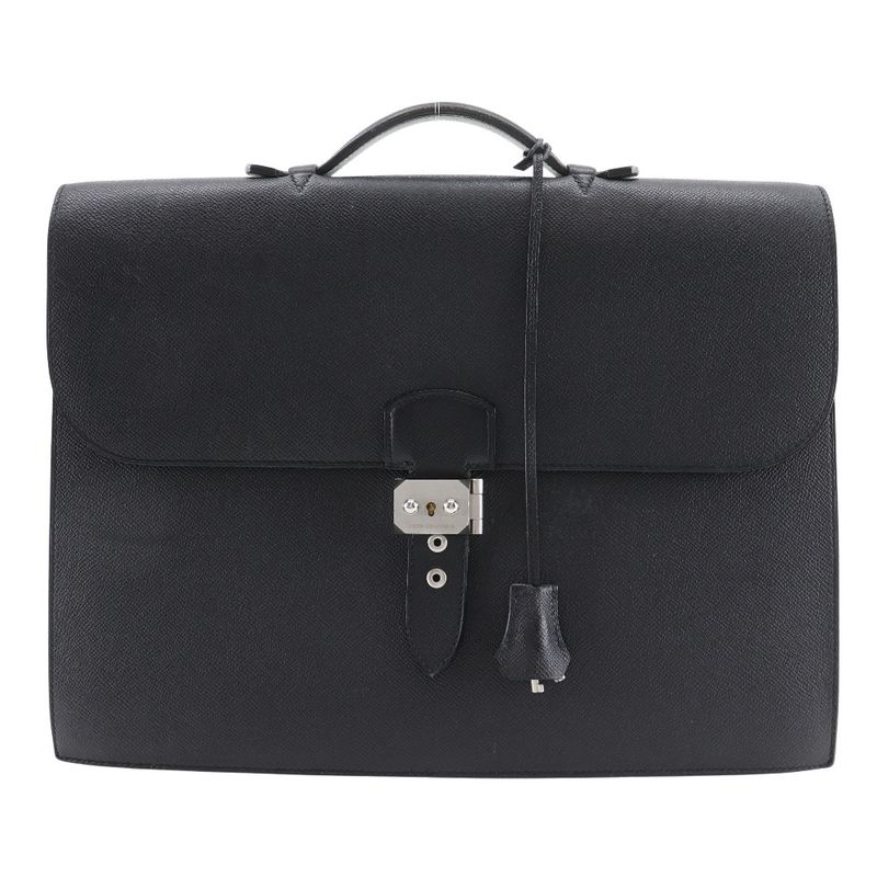 Hermes Sac A Depeches 38 Vaux Epson Black T Men's Business Bag