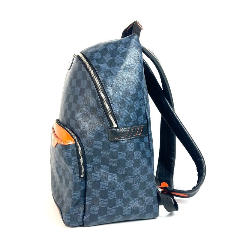 Louis Vuitton Backpack Sac Discovery Backpack N40157 Damier Cobalt Canvas Navy