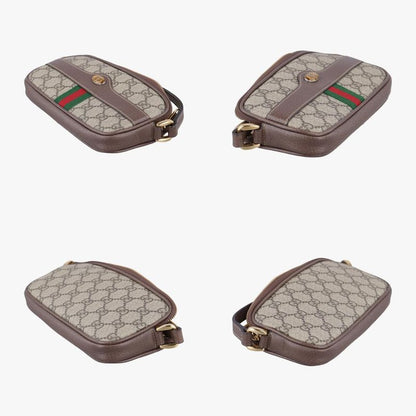 Gucci Ophidia Brown X Green X Red PVC Coated Canvas X Leather 598664