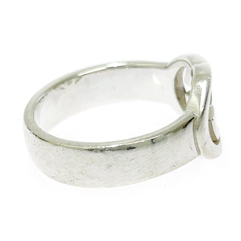 Gucci Silver Interlocking G Ring 5.4g 925 Engraved 304649 Ring with Box