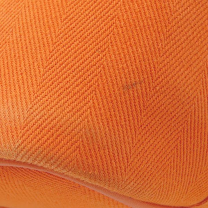 Hermes Handbag Valparaiso PM Twirl Chevron Leather Orange Silver Hardware G