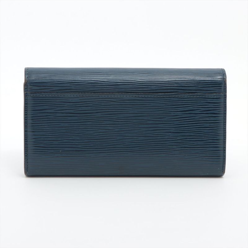 Louis Vuitton Epi Portefeuille Sarah Long Wallet Long Wallet M60585 Andigo Blue