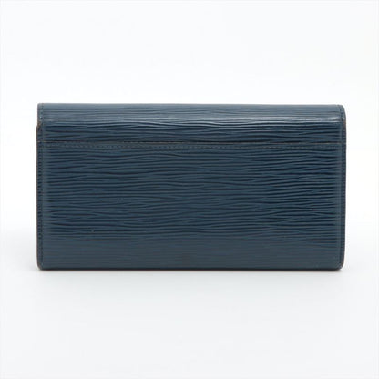 Louis Vuitton Epi Portefeuille Sarah Long Wallet Long Wallet M60585 Andigo Blue