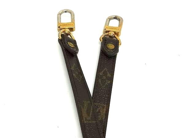 Louis Vuitton Monogram Bag Shoulder Strap Shoulder Belt Crossbody Brown Fs4772