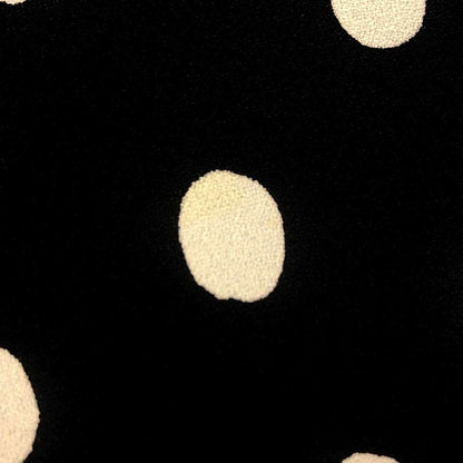 Saint Laurent Paris 20ss Rayon Dot Dress 582689 Y355v Black F34