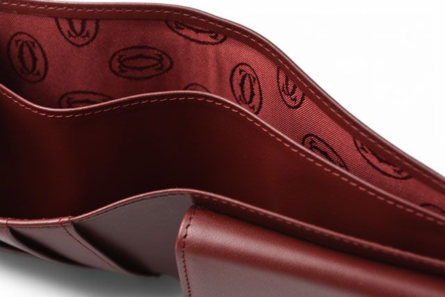 Cartier Fold Wallet Vintage Cartier Men's Wallet Must De Cartier Bordeaux