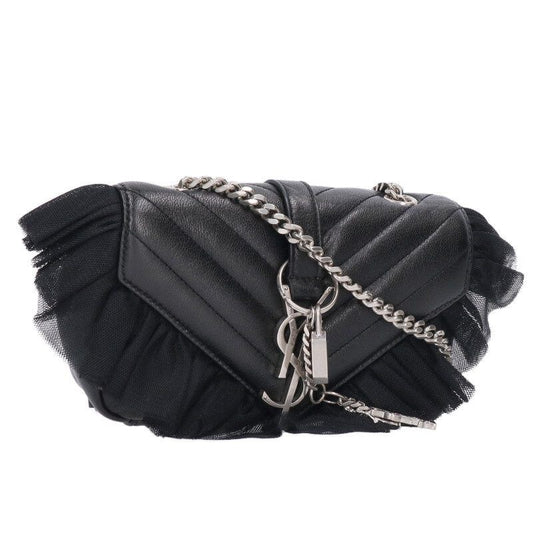 Saint Laurent Paris Baby Chai Punk YSL Logo Frill Charm Decorative Chain