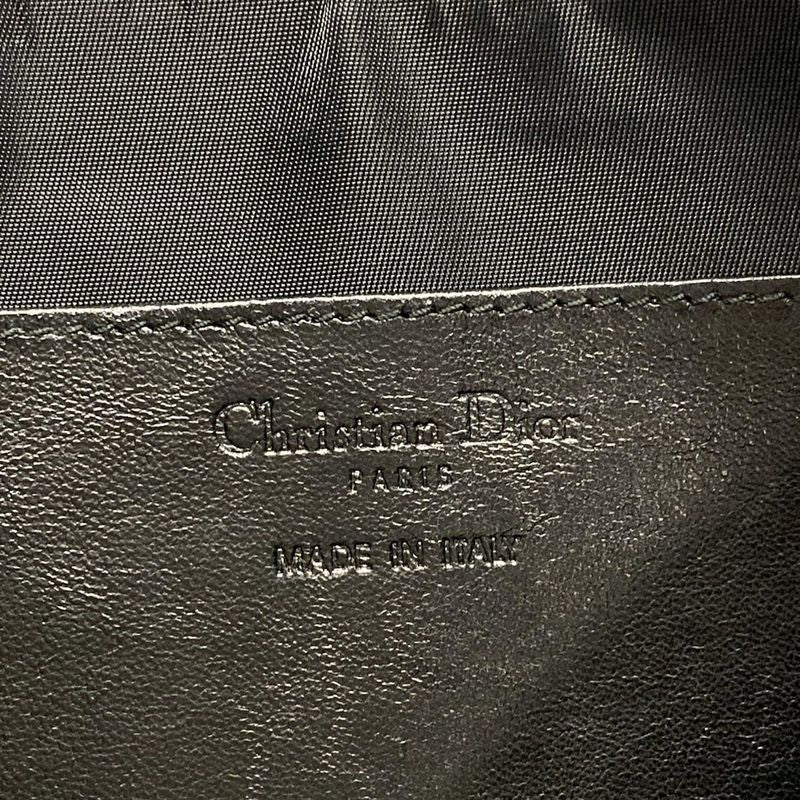 Dior/christian Dior Handbag Trotter Black Chain Handle Leather