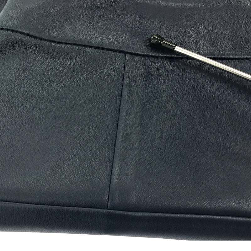 Celine - Phoebe Period Lamb Leather Skirt - 36 - Navy - Women