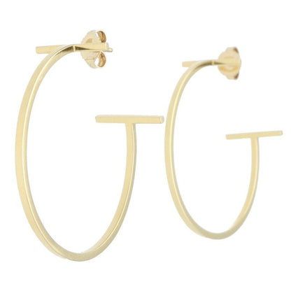 Tiffany & Co T-wire Hoop 18K Yellow Goldearrings Women