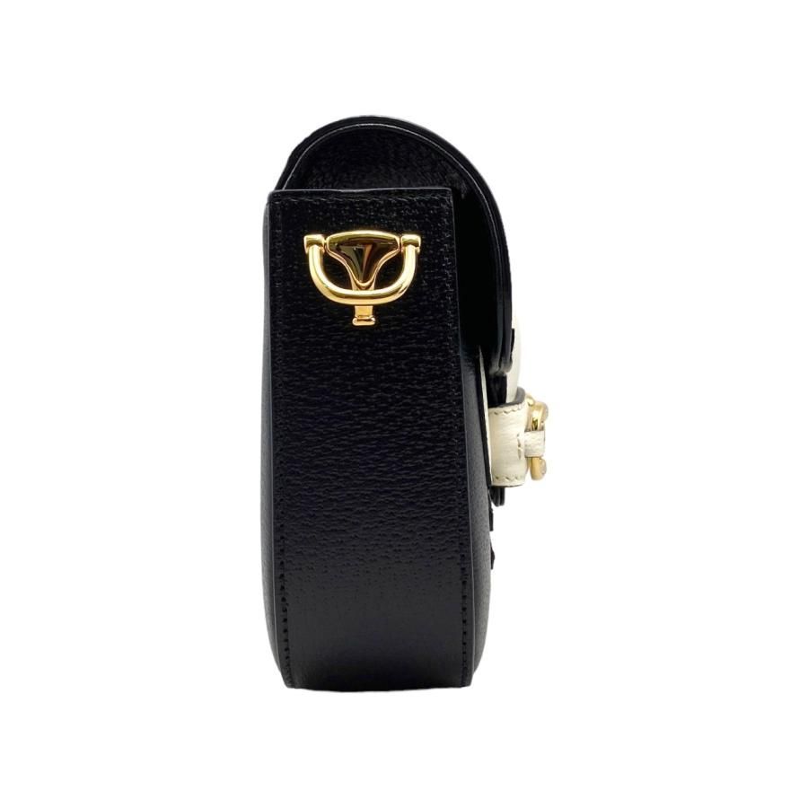 Gucci X Adidas Collaboration Shoulder Bag Horsebit Mini Bag 658574 Logo Black