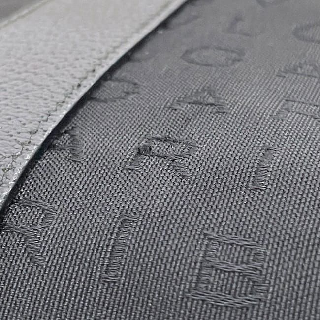 Bulgari Tote Bag Black Logomania Light Nylon Leather Preowned