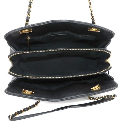 Chanel Matelasse Chain Tote Bag Caviar Skin Black A67294 Matelasse Tote Bag